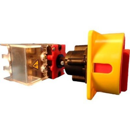 SPRINGER CONTROLS CO Springer Controls/MERZ, 40A, 3-Pole, Disconnect Switch, Red/Yel, Din-Mount, Coupling, Lockable ML1-040-DR3